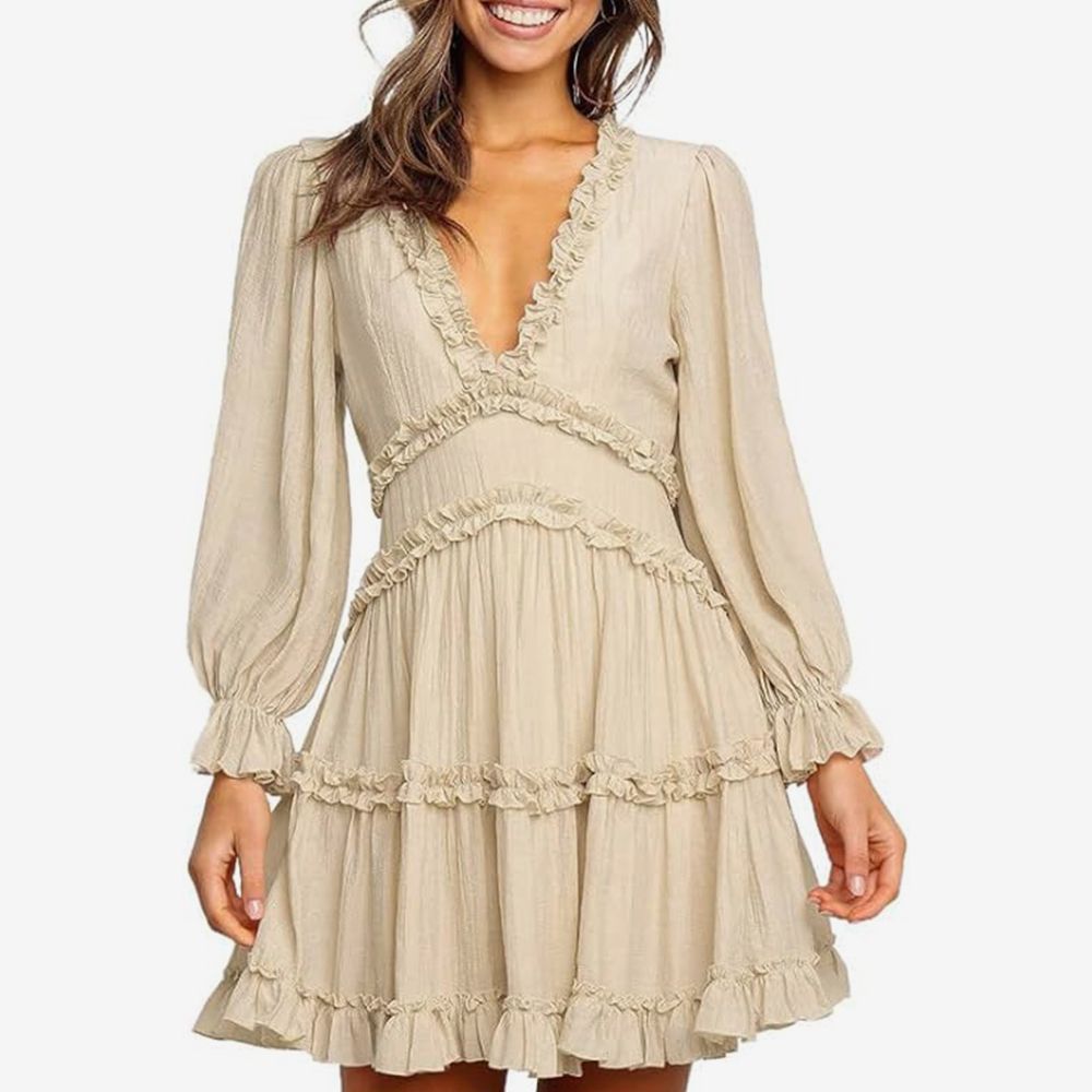 Ruffled Mini Dress