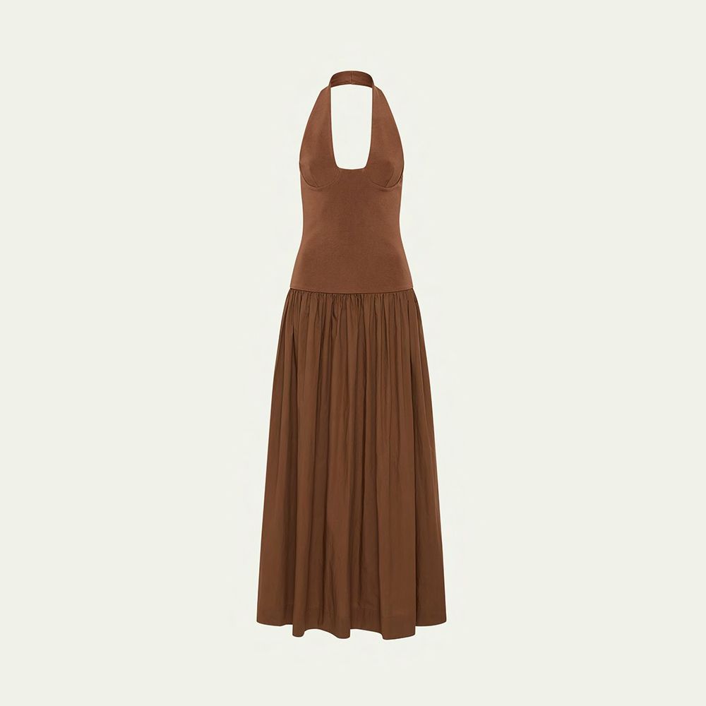 Halter Knit Maxi Dress