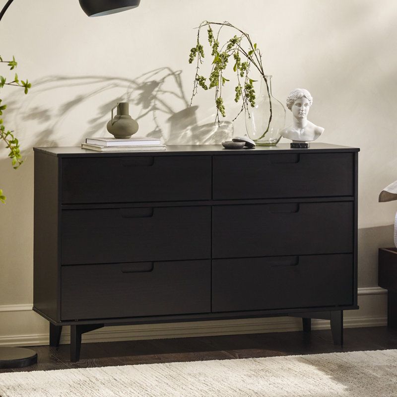 Helmick Groove 6-Drawer Double Dresser