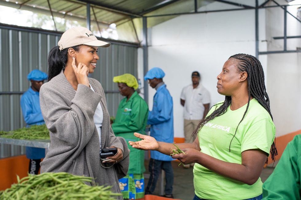 sabrina elba and mary nyale of farm africa