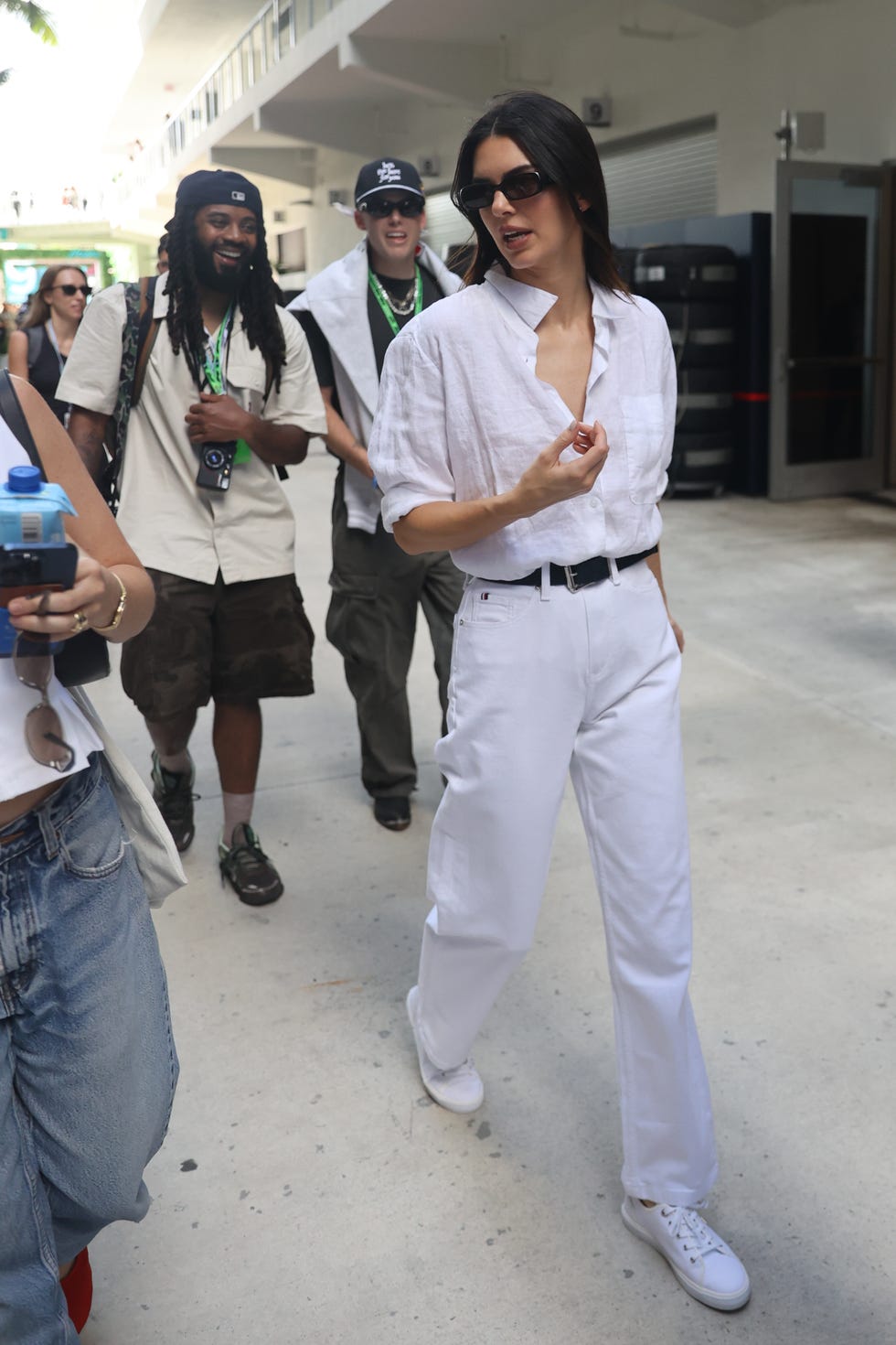 kendall jenner during sprint qualifying ahead of the formula 1 miami grand prix at miami international autodrome in miami, united states on may 3, 2024 photo by jakub porzyckinurphoto via getty images