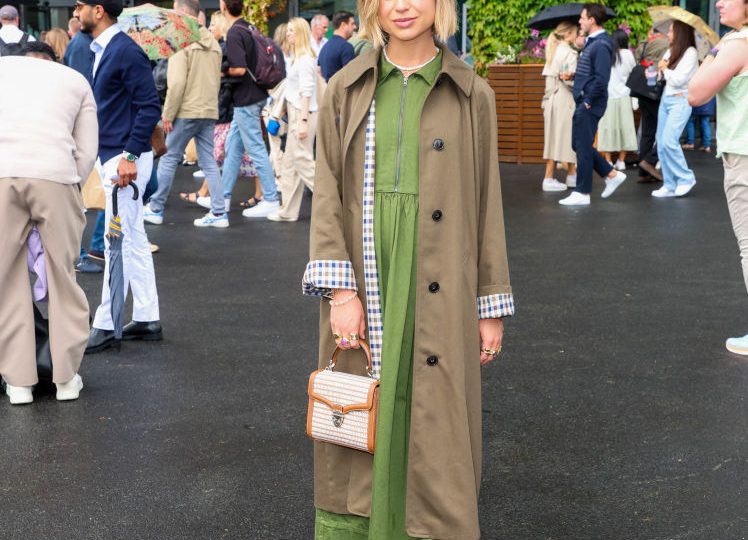 Lady Amelia Windsor Wraps Up in White Espadrille Wedges for Wimbledon 2024 Day 5