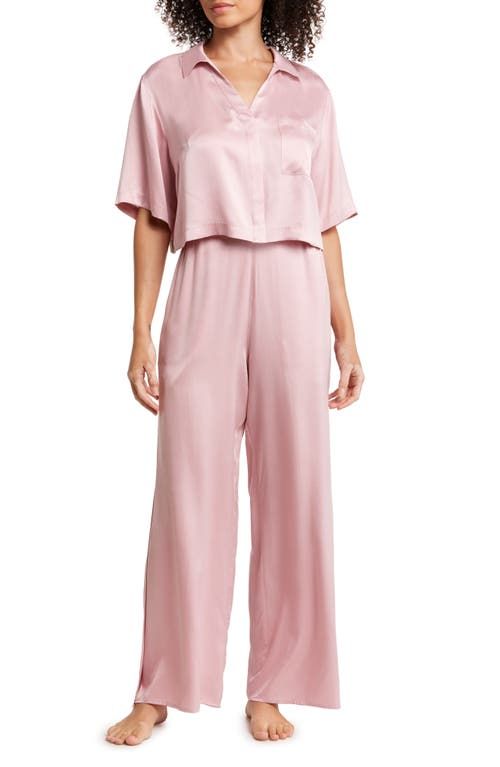 High Waist Washable Silk Pajamas