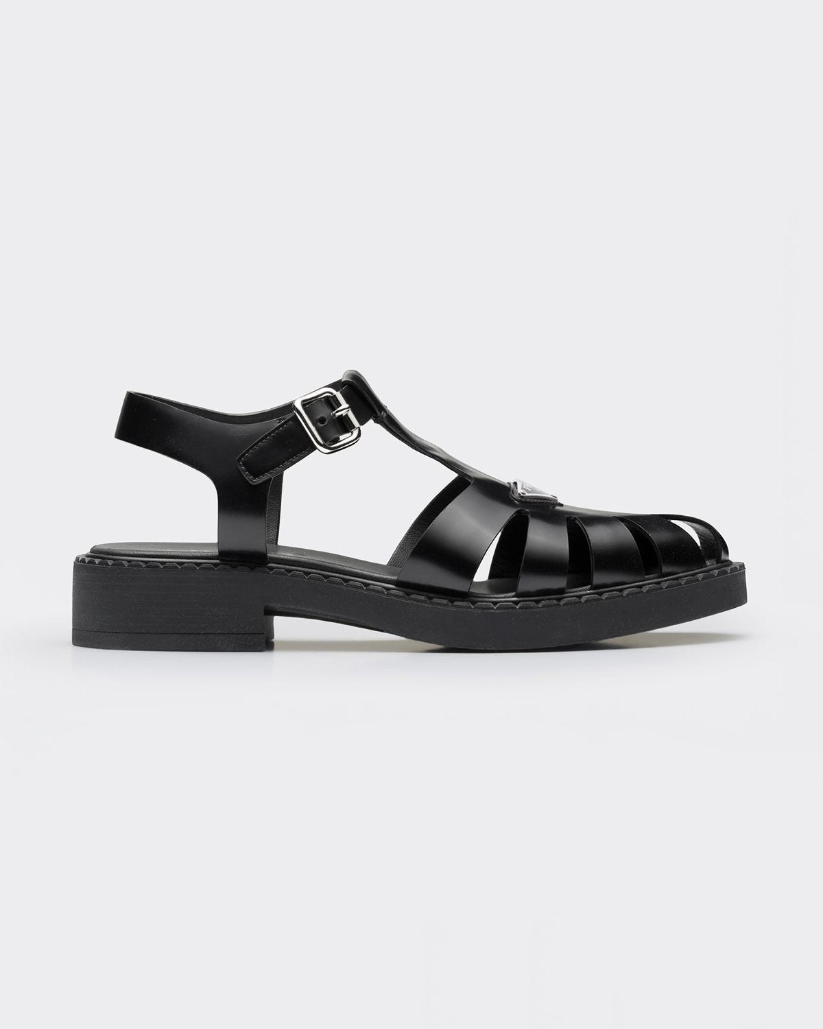 Brushed Leather Fisherman Sandals