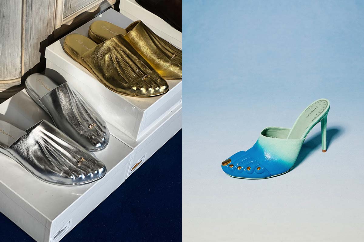 Schiaparelli Teases Spring 2025 Surrealist Toe Mules Ahead of Paris Show