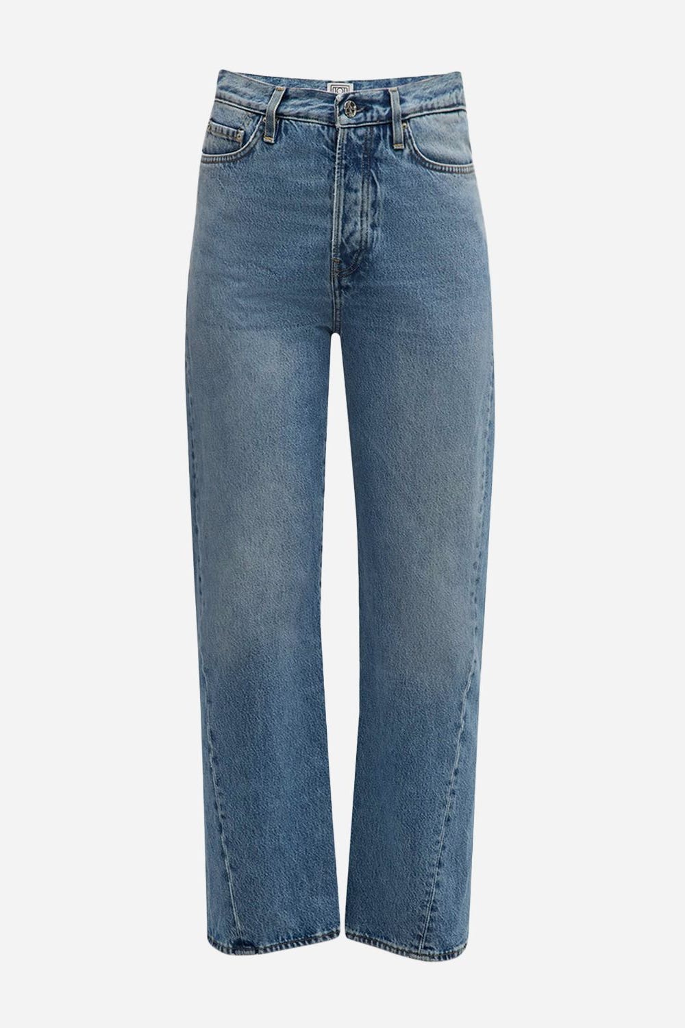 Twisted Seam Straight-Leg Jeans