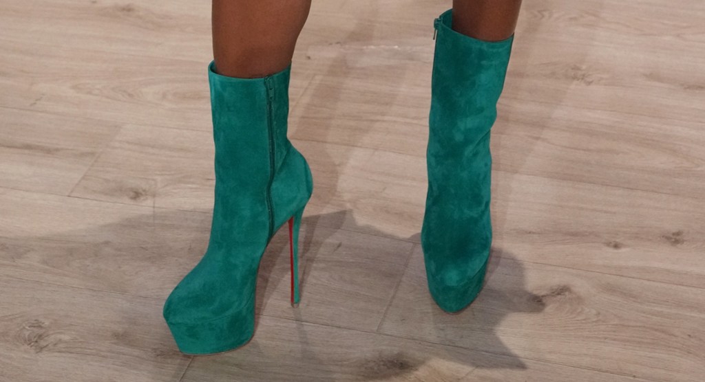 A closer look at Cynthia Erivo's shoes worn on the Nov. 27, 2024 episode of "The Jennifer Hudson Show."