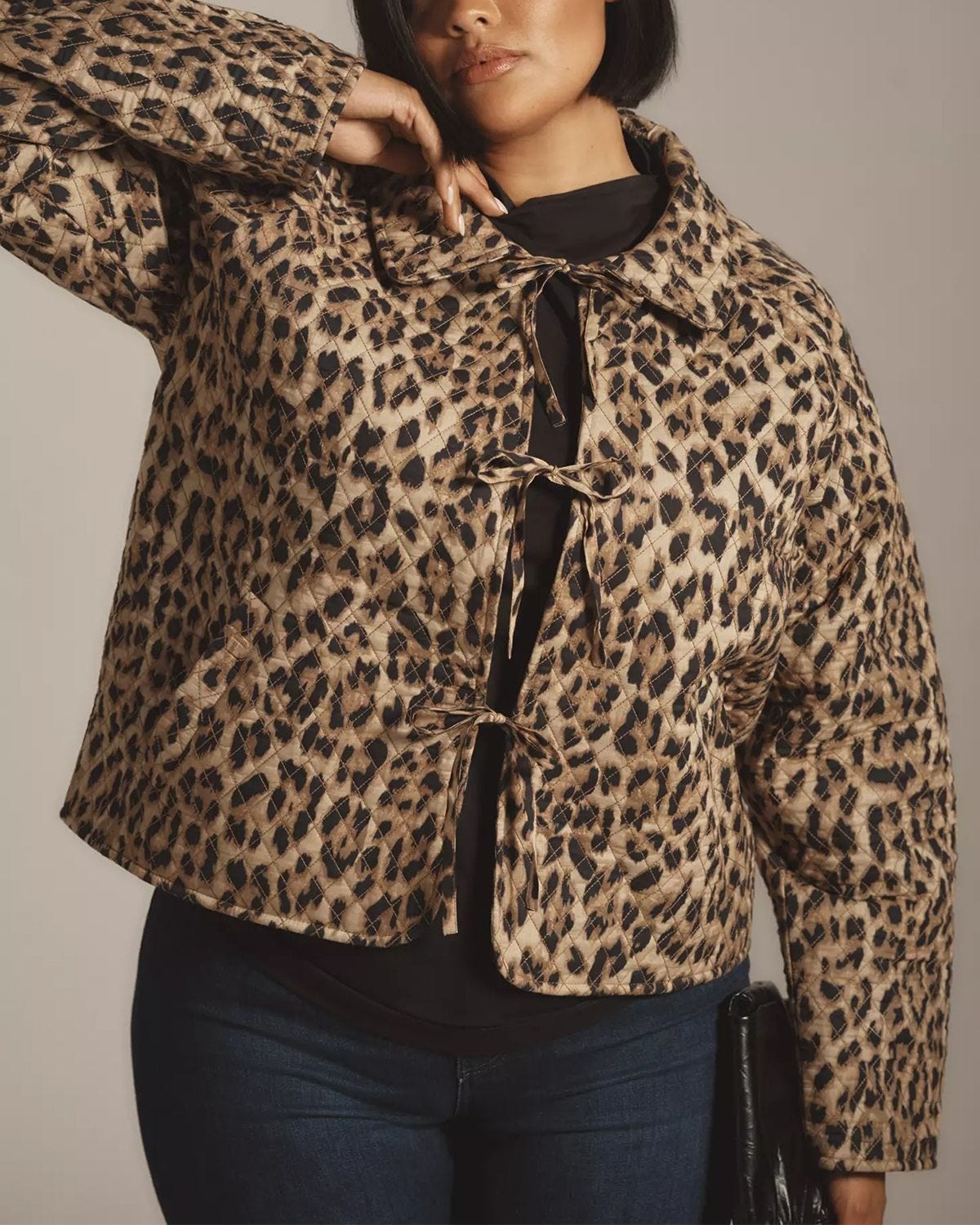 Let Me Be Leopard Quilted Jacket