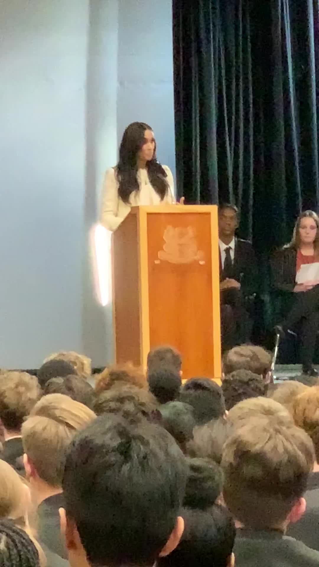 preview for Meghan Markle Speaks to Students During Her Final Solo Royal Engagement