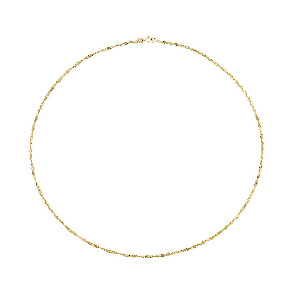 Gold Twisted Rope Chain Necklace Gold Twisted Rope Chain Necklace