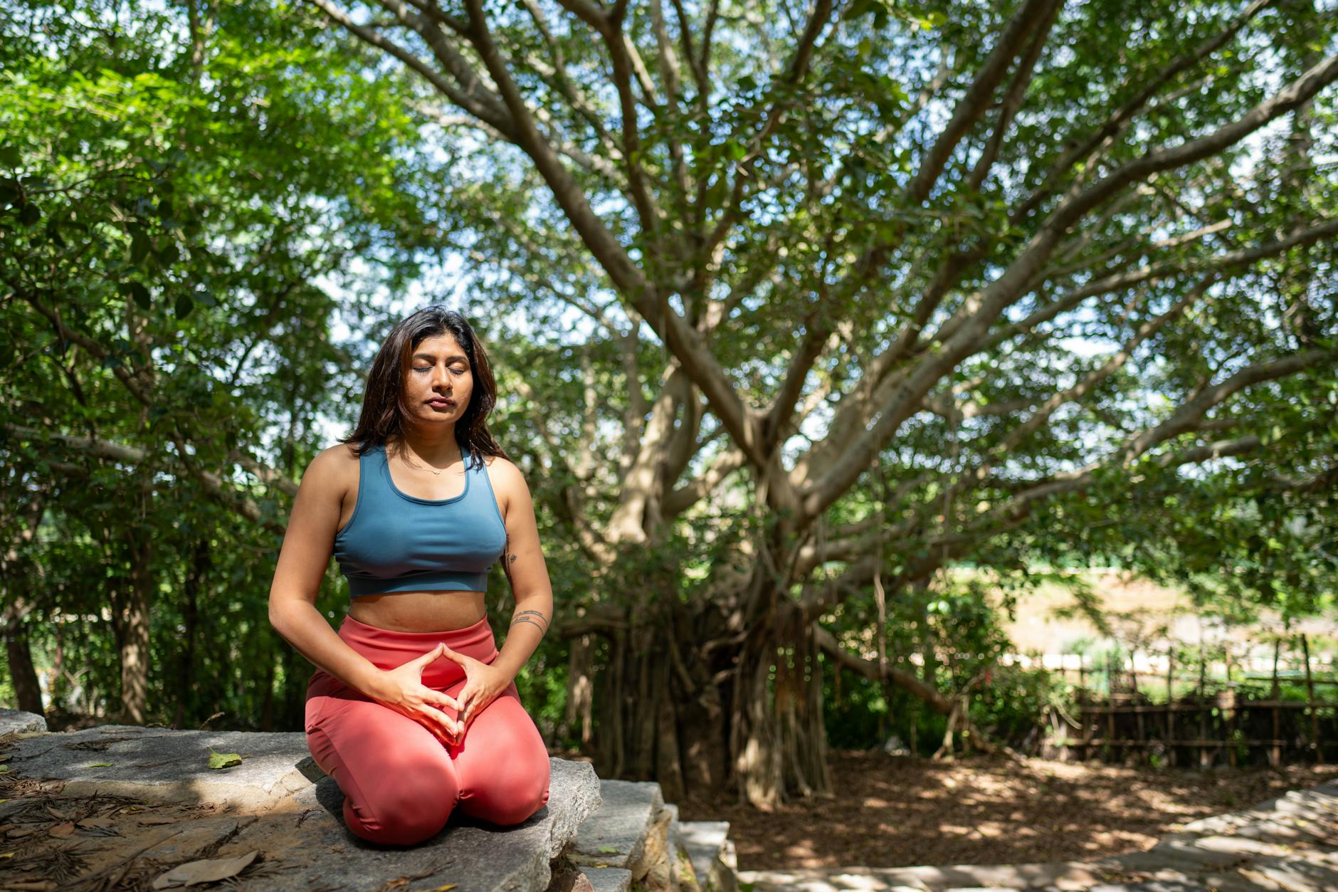 Peaceful spa room with sound therapy instruments and relaxation setup