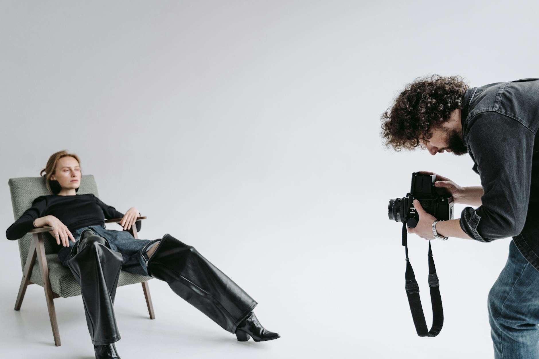 Professional photography setup for documenting fashion finds and social media content