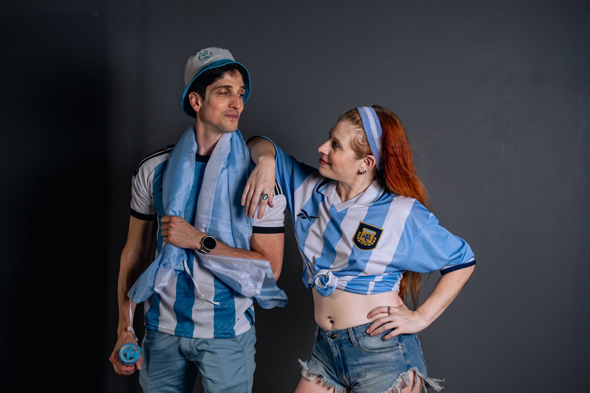 Close-up of a heavy cotton striped sports jersey with traditional collar detailing
