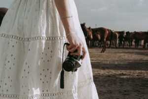 Polo Club Tail Guard Wraps Are Quietly Seaming Into Minimalist Skirt Hems Close-up of protective equestrian wrap fabric showing layered construction and bound edge finishing