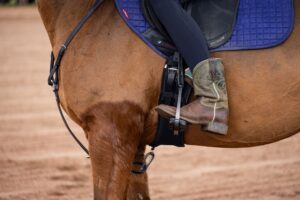 Polo Club Breastplate Rings Are Quietly Clasping Into Sculptural Body Jewellery Close-up of brass equestrian hardware including rings and straps used in polo tack